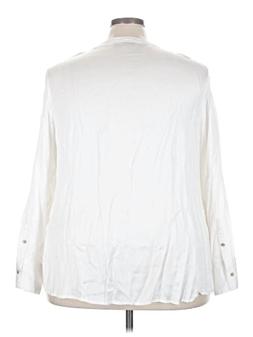 Lane Bryant 3/4 Sleeve Button-Down Shirt (view 2)