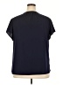 Anne Klein 100% Polyester Blue Short Sleeve Blouse Size 2X - photo 2