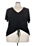 Lane Bryant Black Short Sleeve Top Size 22 - 24 Plus - photo 1