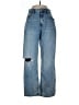 H&M 100% Cotton Hearts Blue Jeans Size 10 - photo 1