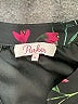 Parker 100% Polyester Floral Black Cocktail Dress Size S - photo 7