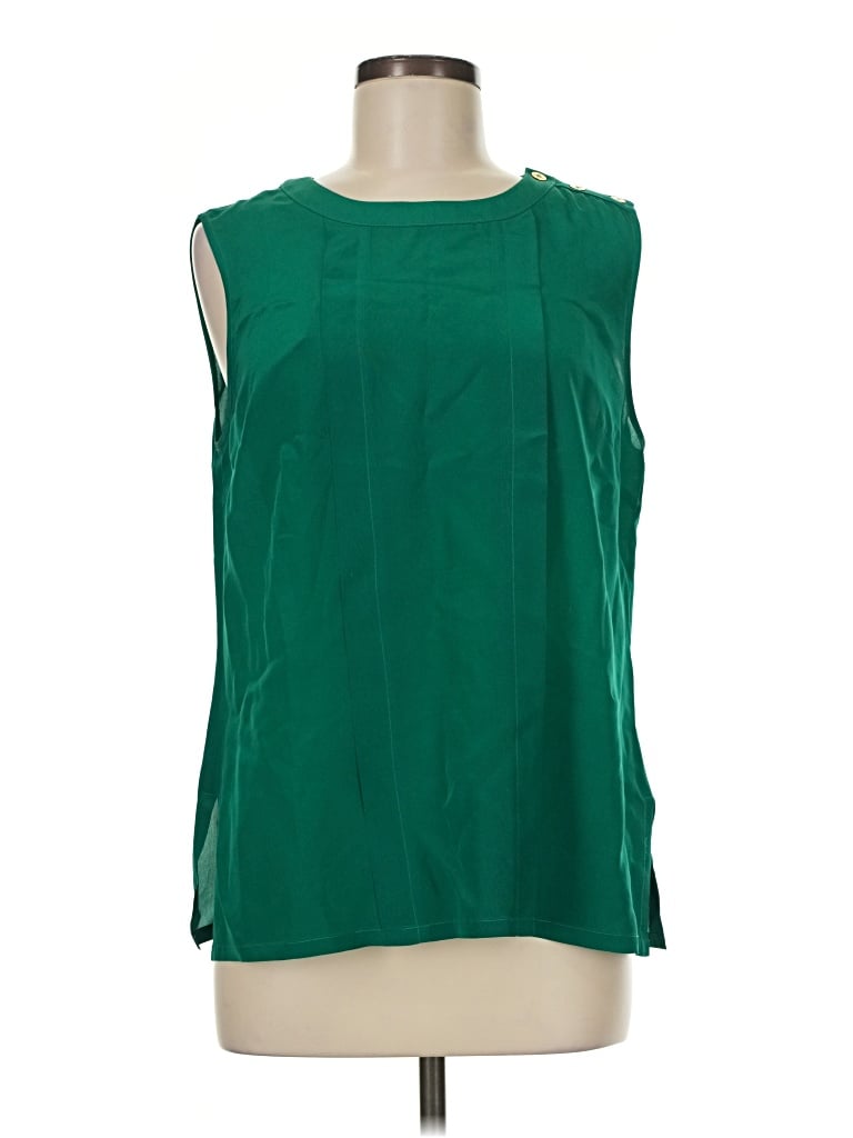 Pre-owned Trina Turk Sleeveless Blouse In Green