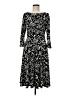 Harper Rose Print Black Casual Dress Size 8 - photo 1