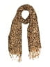 Unbranded Animal Print Tan Scarf One size - photo 1