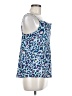 Nine West 100% Polyester Blue Sleeveless Top Size M - photo 4