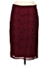 Express Animal Print Burgundy Casual Skirt Size S - photo 2