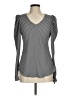Maison d' Amelie 100% Polyester Gray Long Sleeve Top Size M - photo 1