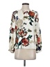 Express 100% Polyester Floral Ivory 3/4 Sleeve Blouse Size S (petite) - photo 1