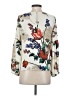 Express 100% Polyester Floral Ivory 3/4 Sleeve Blouse Size S (petite) - photo 2