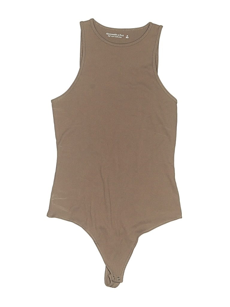 Pre-owned Abercrombie & Fitch Bodysuit In Tan