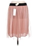 Lush 100% Polyester Solid Pink Casual Skirt Size M - photo 2