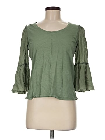 Bordeaux 3/4 Sleeve Top (view 1)