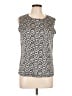 Laura Ashley Silver Sleeveless Blouse Size L - photo 1