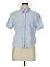 Sun-deh Blue Short Sleeve Button-Down Shirt Size M - photo 1