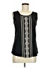 Solitaire 100% Rayon Black Sleeveless Blouse Size M - photo 1