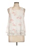 Status by Chenault 100% Polyester Ivory Sleeveless Blouse Size L - photo 1