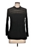 Coupé Collection 100% Viscose Black Long Sleeve Top Size L - photo 1