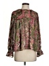 Let Me Be 100% Polyester Green Long Sleeve Blouse Size S - photo 1