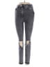 Zara Hearts Gray Jeans Size 2 - photo 1