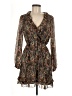 Topshop 100% Polyester Paisley Brown Casual Dress Size 6 - photo 1