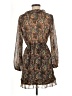 Topshop 100% Polyester Paisley Brown Casual Dress Size 6 - photo 2