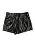 Shein 100% Polyester Metallic Black Shorts Size 6 - photo 2