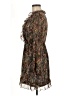 Topshop 100% Polyester Paisley Brown Casual Dress Size 6 - photo 5