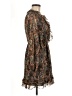 Topshop 100% Polyester Paisley Brown Casual Dress Size 6 - photo 4