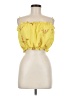 Line & Dot 100% Polyester Yellow Tank Top Size M - photo 1