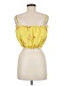 Line & Dot 100% Polyester Yellow Tank Top Size M - photo 2