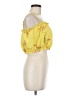 Line & Dot 100% Polyester Yellow Tank Top Size M - photo 4