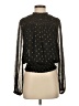 Ann Taylor Print Black Long Sleeve Blouse Size S - photo 1