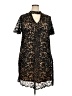Blu Pepper 100% Polyester Animal Print Black Casual Dress Size 2X - photo 1