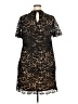 Blu Pepper 100% Polyester Animal Print Black Casual Dress Size 2X - photo 2