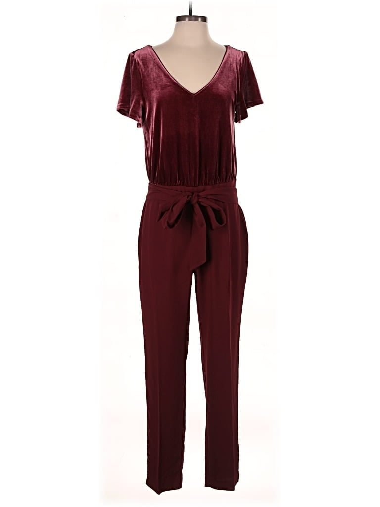 White House Black Market Jumpsuit In Burgundy