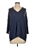 Cullen Blue Silk Pullover Sweater Size S - photo 1