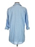 Pure Amici Blue 3/4 Sleeve Button-Down Shirt Size S - photo 2