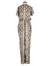 Venus 100% Polyester Animal Print Silver Jumpsuit Size S - photo 2