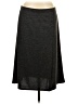 prologue Solid Gray Casual Skirt Size L - photo 1