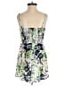 Francesca's 100% Rayon Tropical Green White Romper Size XXS - photo 2