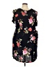 Assorted Brands 100% Rayon Floral Black Casual Dress Size 22 - photo 1