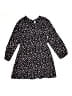Bonpoint 100% Viscose Hearts Black Dress Size 12 - photo 1