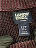 Lands' End 100% Cotton Stripes Burgundy Pullover Sweater Size L - photo 7
