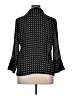 Sunny Leigh 100% Polyester Polka Dots Black 3/4 Sleeve Blouse Size XL - photo 2