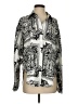 Express Print Silver Long Sleeve Blouse Size S - photo 1