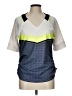 Lucky in Love Chevron-herringbone Blue Active T-Shirt Size 12 - photo 1