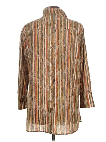 MULTIPLES Long Sleeve Button-Down Shirt (view 2)