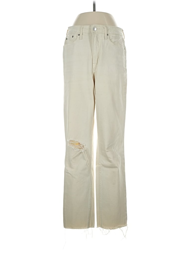 Pre-owned Free Assembly Jeans In Ivory