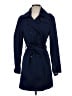 Assorted Brands 100% Polyester Blue Trenchcoat Size S - photo 1