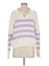 Le Lis Stripes Purple Pullover Sweater Size M - photo 1